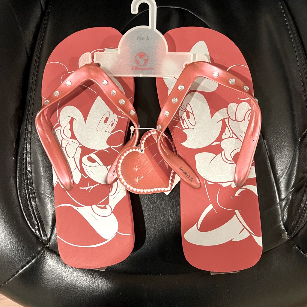 Official Disney Store Flip Flops With Rhinestones